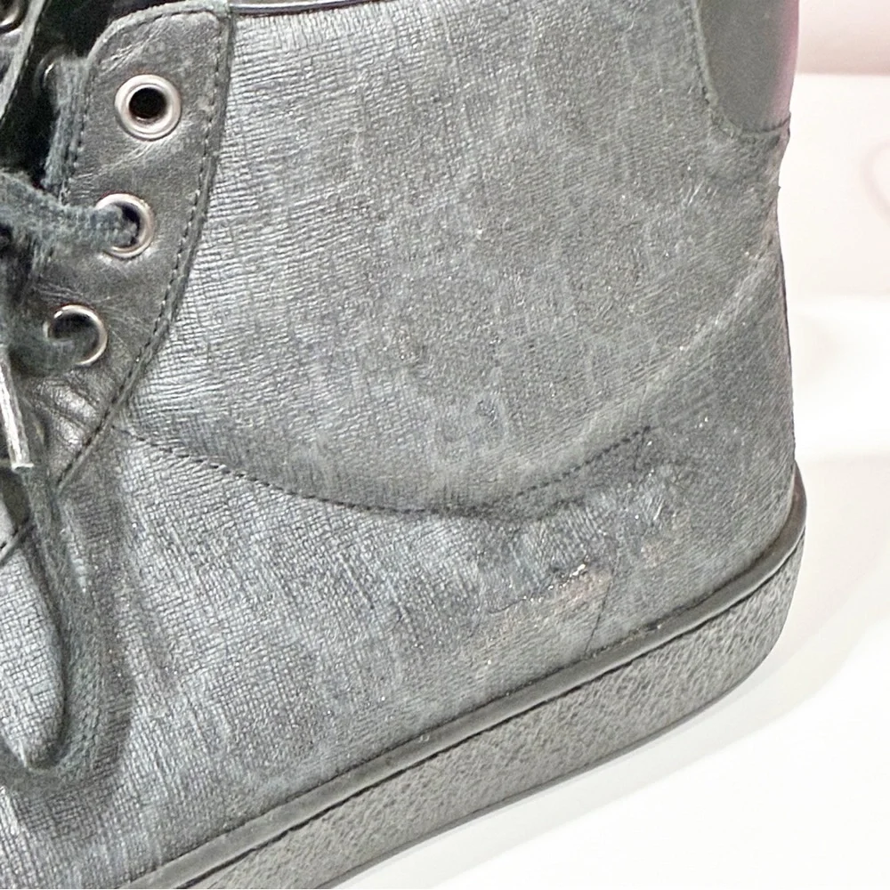 Gucci Men’s Guccissima GG Supreme Brooklyn High-Top Sneakers‎ Size 10